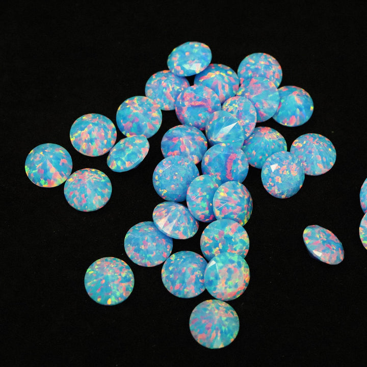 Cotton Candy Diamond Cut Faceted Opal Stones - The Opal Dealer