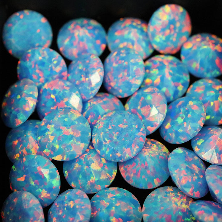 Cotton Candy Diamond Cut Faceted Opal Stones - The Opal Dealer