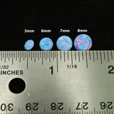 Cotton Candy Opal Stud Earrings