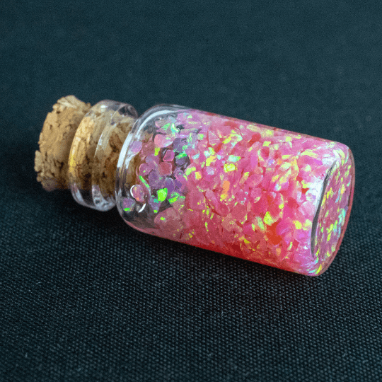 Deep Sea Coral Crushed Opal Mini Vial - The Opal Dealer