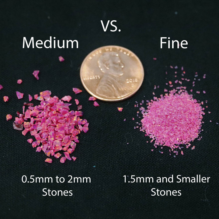 Fuchsia Crushed Opal - The Opal Dealer