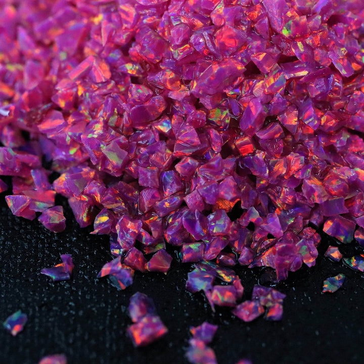 Fuchsia Crushed Opal - The Opal Dealer