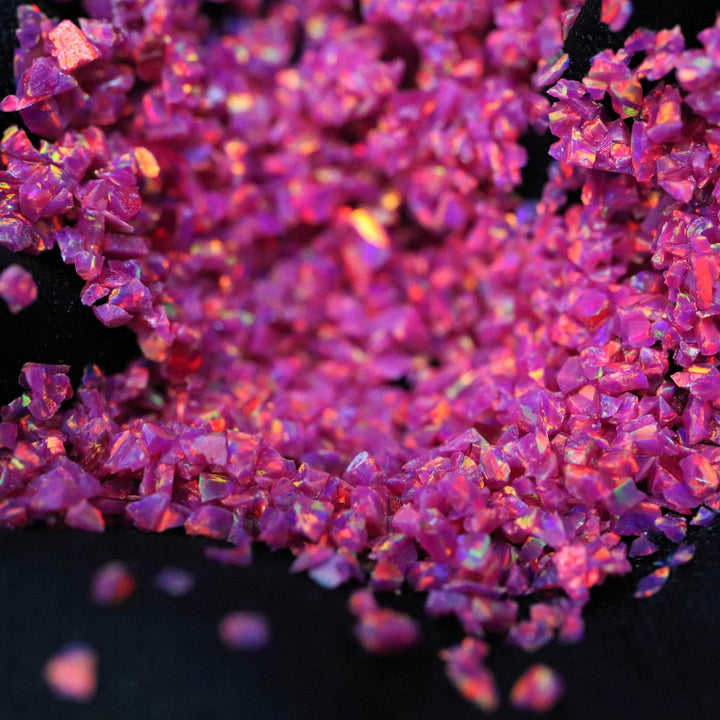 Fuchsia Crushed Opal - The Opal Dealer