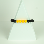 Golden Pineapple Opal & Lava Stone Beaded Bracelet - New Design