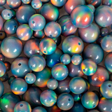 Blue Haze Opalescence Craft Beads