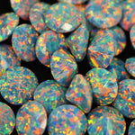Moonstone Diamond Cut Faceted Opal Stones