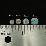 Moonstone Opal Stud Earrings