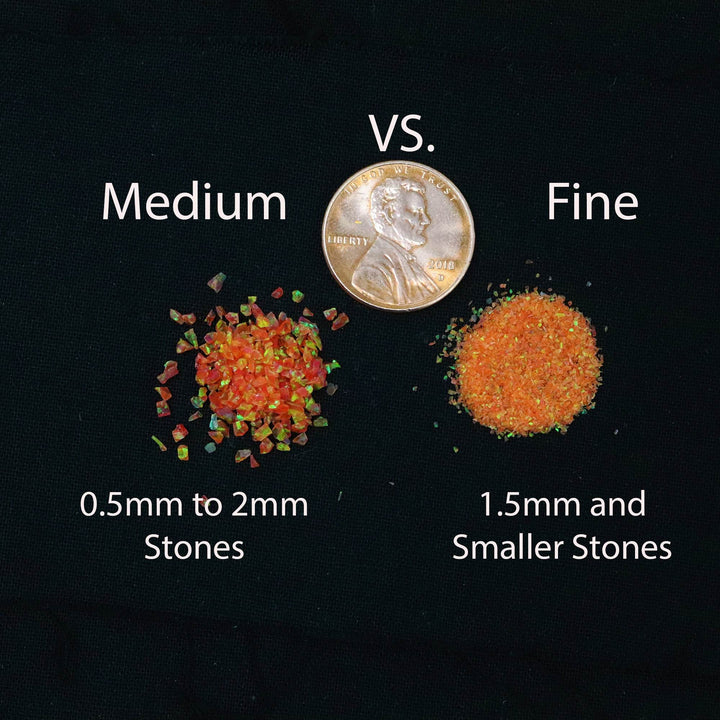 All Orange Crushed Opal Value Pack - 3 Grams Total - The Opal Dealer