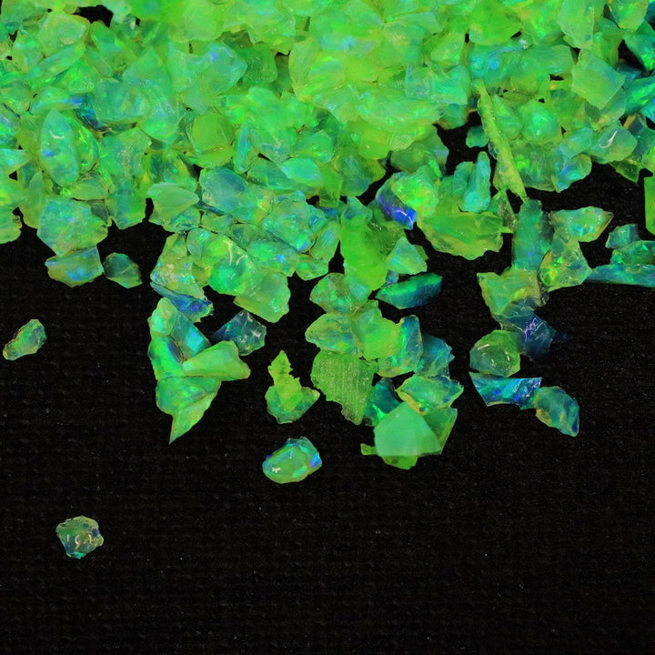 Nuclear Green Crushed Opal - The Opal Dealer