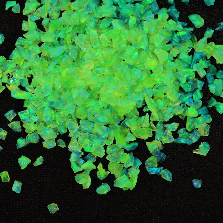 Nuclear Green Crushed Opal - The Opal Dealer