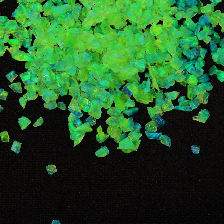 Nuclear Green Crushed Opal - The Opal Dealer