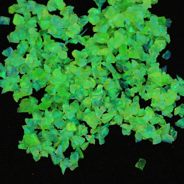 Nuclear Green Crushed Opal - The Opal Dealer