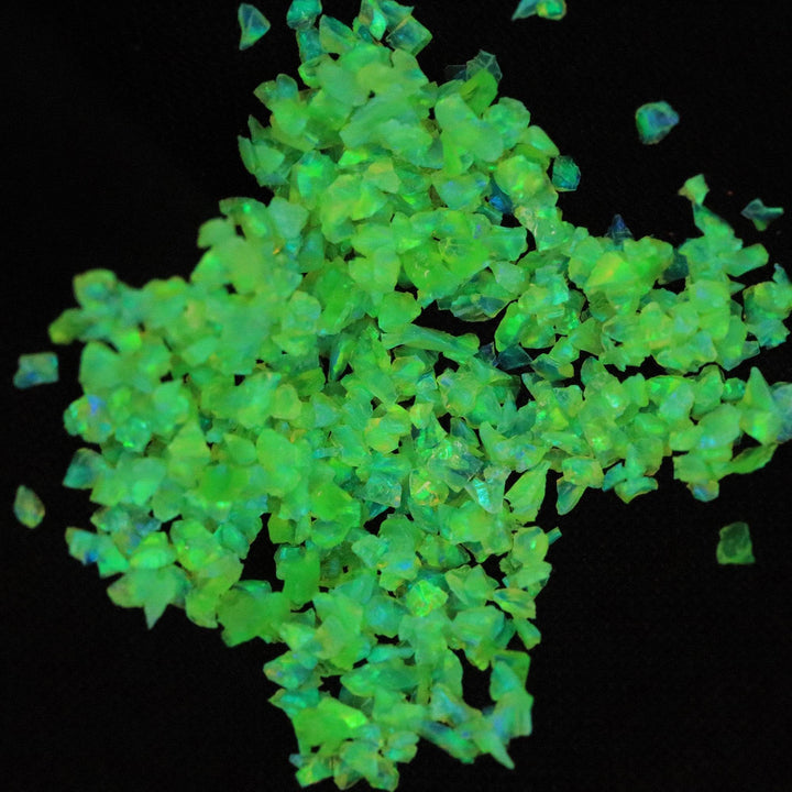 Nuclear Green Crushed Opal - The Opal Dealer