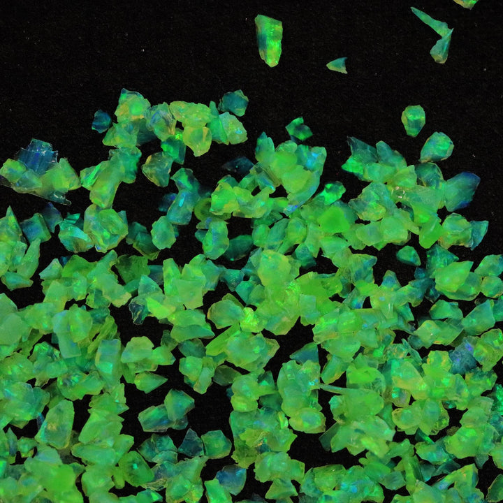 Nuclear Green Crushed Opal - The Opal Dealer