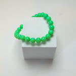 Nuclear Green Glow Opal Beaded Bracelet