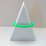Nuclear Green Glow Opal Beaded Bracelet