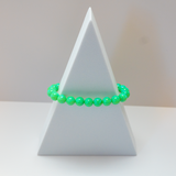 Nuclear Green Glow Opal Beaded Bracelet
