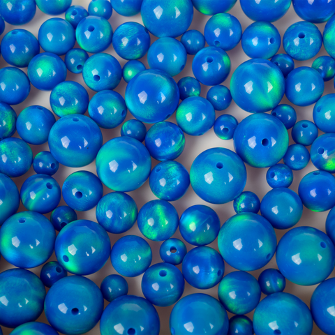 Ocean Blue Opalescence Craft Beads