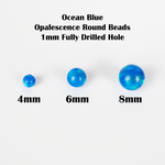 Ocean Blue Opalescence Craft Beads