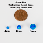 Ocean Blue Opalescence Craft Beads