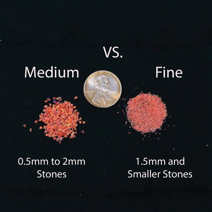 Orange Dahlia Crushed Opal - The Opal Dealer