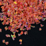 Orange Dahlia Crushed Opal