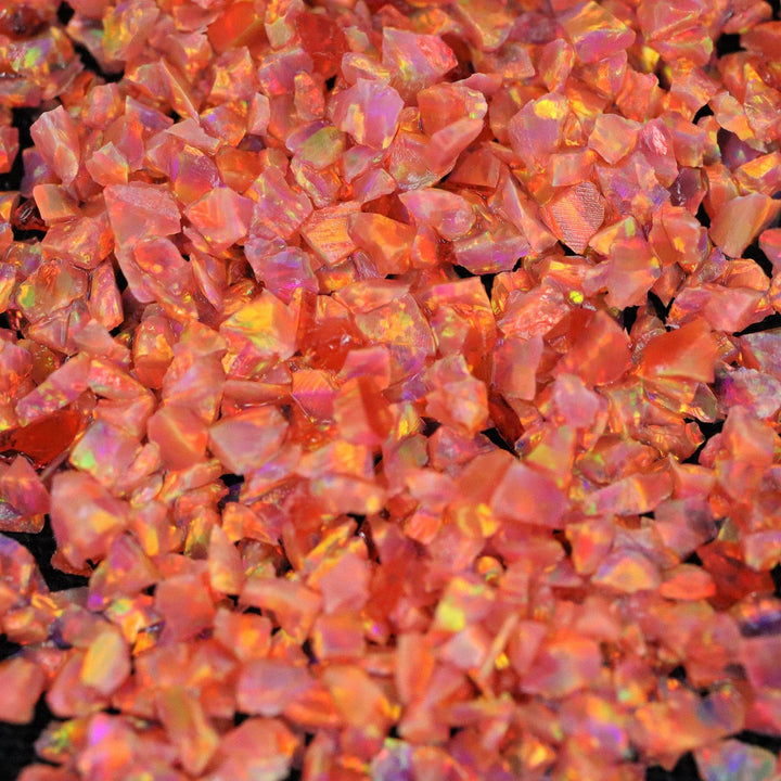 Orange Dahlia Crushed Opal - The Opal Dealer