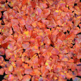 Orange Dahlia Crushed Opal