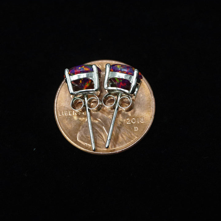 Orchid Opal Stud Earrings - The Opal Dealer