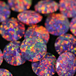 Orchid Diamond Cut Faceted Opal Stones