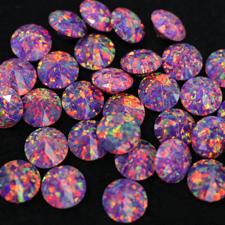 Orchid Diamond Cut Faceted Opal Stones - The Opal Dealer