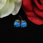 Pacific Sapphire Opal Stud Earrings