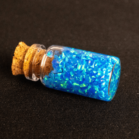 Pacific Sapphire Crushed Opal Mini Vial - The Opal Dealer