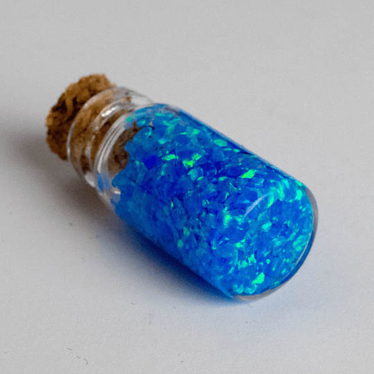 Pacific Sapphire Crushed Opal Mini Vial - The Opal Dealer