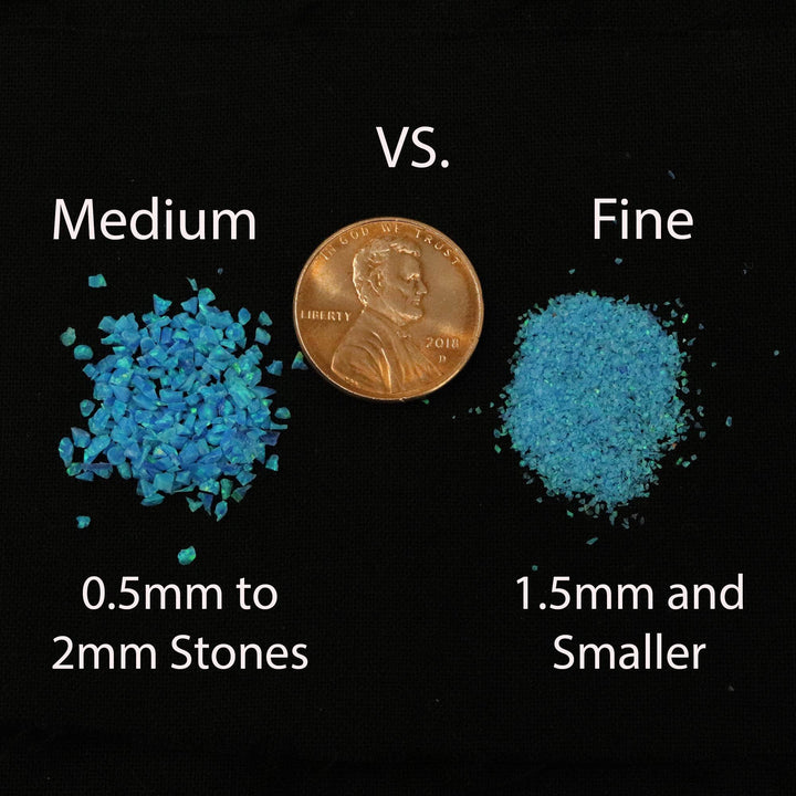 Pacific Sapphire Crushed Opal Mini Vial - The Opal Dealer