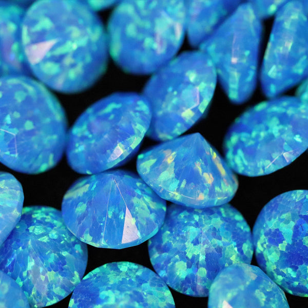 Pacific Sapphire Diamond Cut Faceted Opal Stones - The Opal Dealer