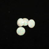 Pearl White Diamond Cut Faceted Opal Stones