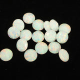 Pearl White Diamond Cut Faceted Opal Stones