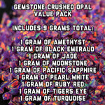 Gemstone Crushed Opal Value Pack - 9 Grams Total