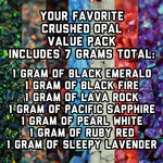 Your Favorite Crushed Opal Value Pack - 7 Grams Total