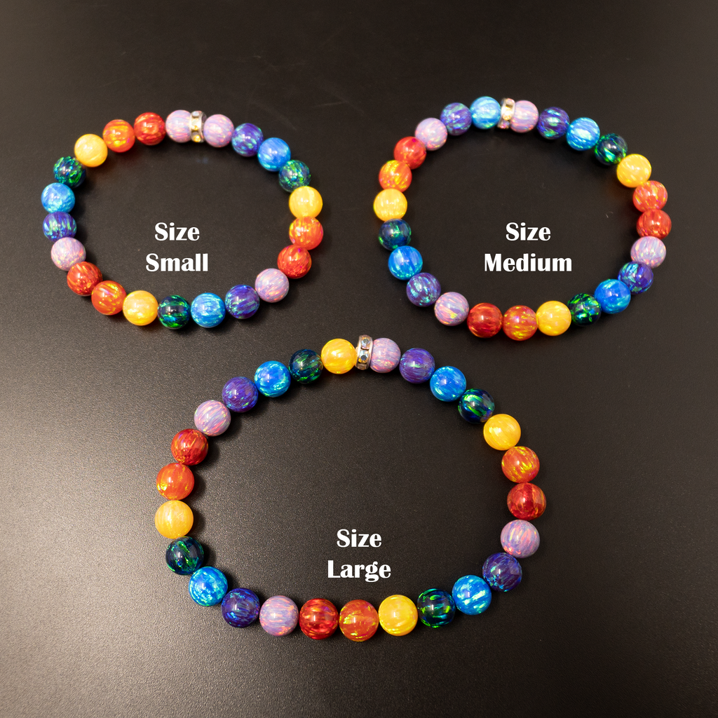 Rainbow Bracelet Beads, Small Beads for Bracelet, Mini Rainbow