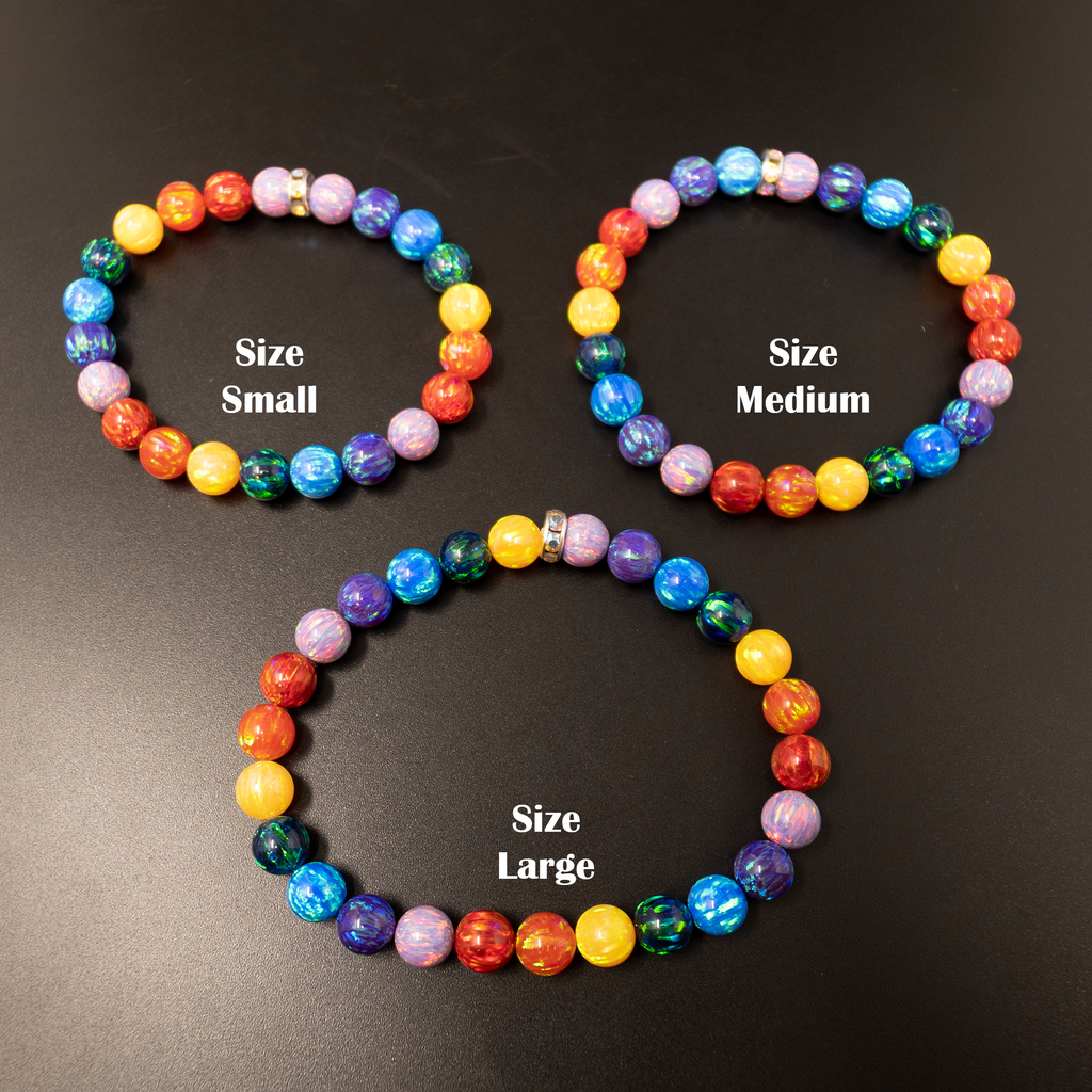 Rainbow bracelet beads discount