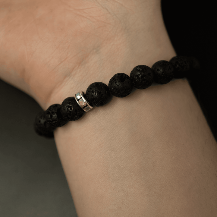 Rainbow Opal & Lava Stone Beaded Bracelet - The Opal Dealer