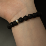Rainbow Opal & Lava Stone Beaded Bracelet