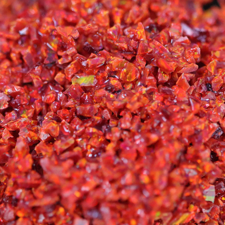 Ruby Red Crushed Opal - The Opal Dealer