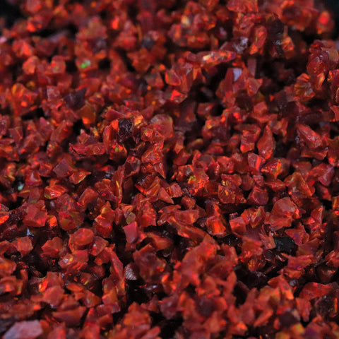 Ruby Red Crushed Opal - The Opal Dealer