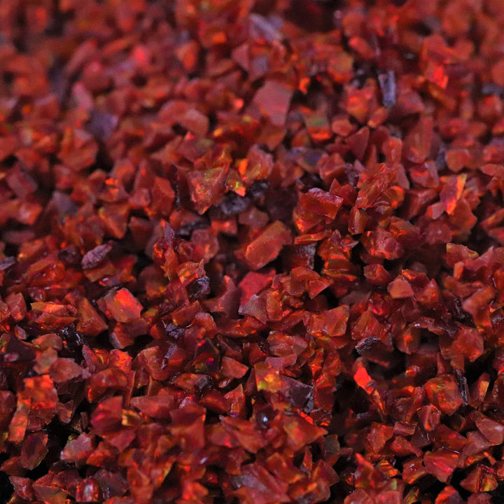 Ruby Red Crushed Opal - The Opal Dealer