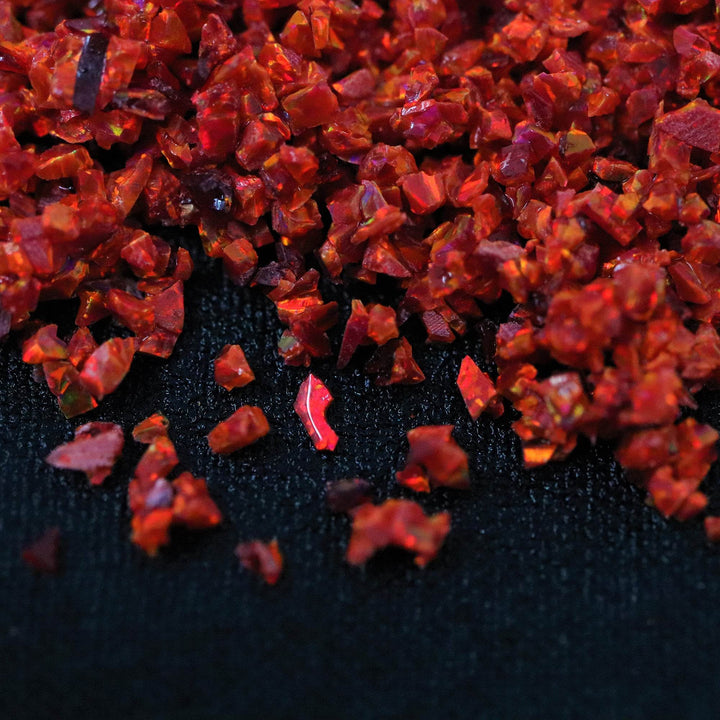 Ruby Red Crushed Opal - The Opal Dealer