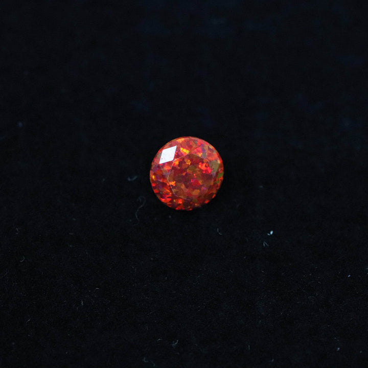 Ruby Red Diamond Cut Faceted Opal Stones - The Opal Dealer