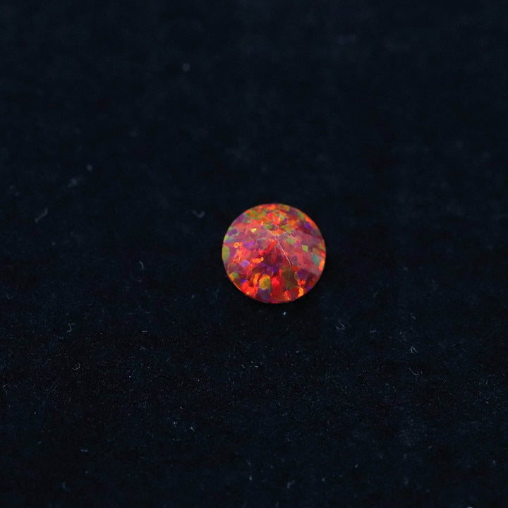 Ruby Red Diamond Cut Faceted Opal Stones - The Opal Dealer